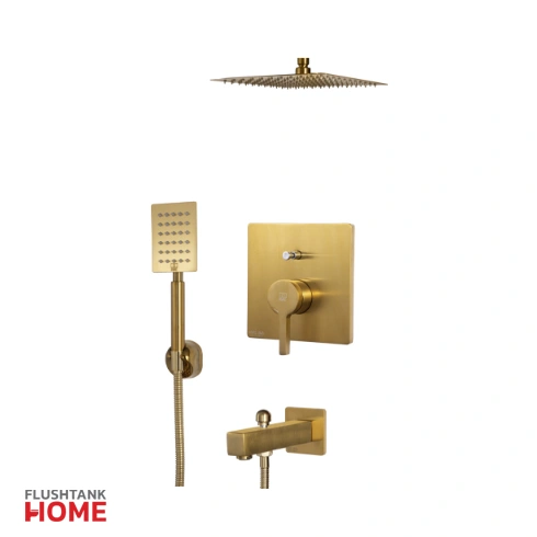 شیر حمام آوا تیپ 4 توکار رنگ طلایی کی دبلیو سی-kwc