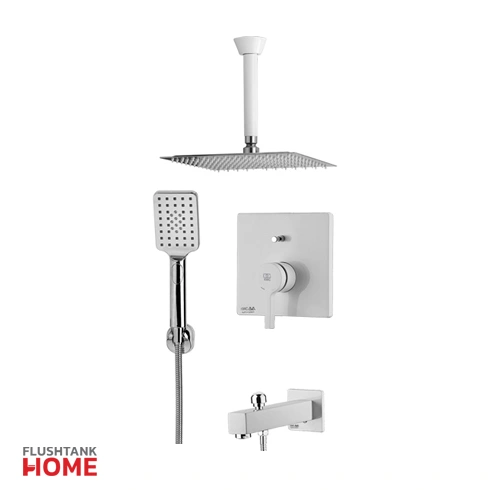 شیر حمام آوا تیپ 4 توکار رنگ سفید کی دبلیو سی-kwc