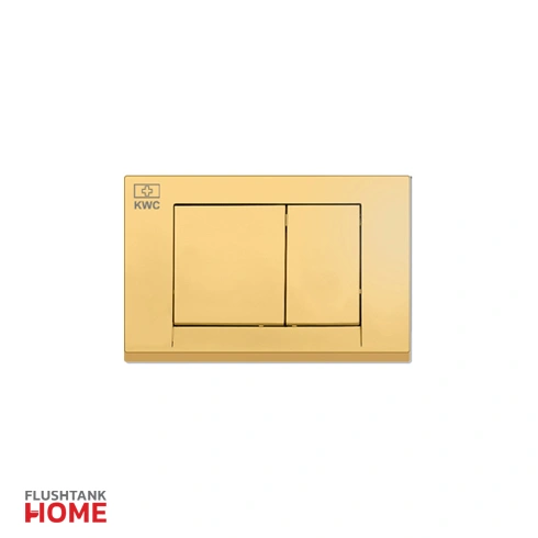 کلید مربعی فلاش تانک رنگ طلایی کی دبلیو سی
