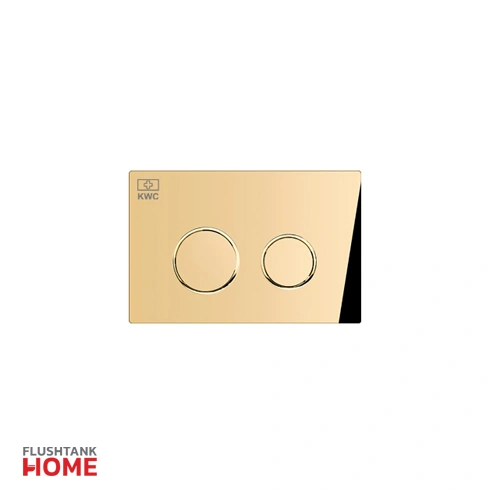 کلید دایره ای فلاش تانک طلایی کی دبلیو سی