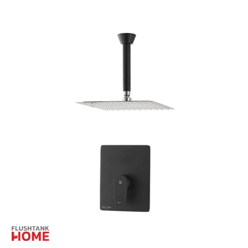 شیر حمام ورونا تیپ 1 توکار رنگ مشکی کی دبلیو سی-kwc