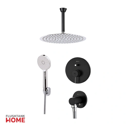 شیر حمام زو تیپ 3 توکار رنگ مشکی کی دبلیو سی-kwc